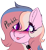 Size: 395x428 | Tagged: safe, artist:naaltive, imported from derpibooru, oc, oc only, oc:alluring gaze, earth pony, pony, blushing, choker, earth pony oc, eyeshadow, makeup, onomatopoeia, raspberry, raspberry noise, simple background, solo, tongue out, transparent background