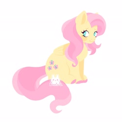 Size: 2048x2048 | Tagged: safe, artist:sodabonnie, imported from derpibooru, fluttershy, pegasus, pony, colored hooves, colored pupils, cute, female, heart eyes, high res, mare, shyabetes, simple background, sitting, solo, white background, wingding eyes