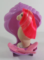 Size: 444x600 | Tagged: safe, imported from derpibooru, photographer:breyer600, sea mist, sea pony, comb, g1, irl, photo, shell, solo, toy