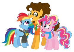 Size: 800x570 | Tagged: safe, artist:jadeharmony, artist:jadethepegasus, imported from derpibooru, cheese sandwich, pinkie pie, rainbow dash, earth pony, pegasus, pony, cheesedash, cheesepie, cheesepiedash, female, lesbian, male, pinkiedash, polyamory, shipping, simple background, straight, transparent background