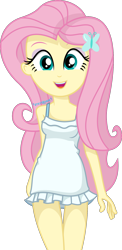 Size: 950x1952 | Tagged: safe, artist:steyrrdash, imported from derpibooru, fluttershy, equestria girls, beautiful, clothes, cute, female, lingerie, nightgown, show accurate, simple background, solo, transparent background, vector