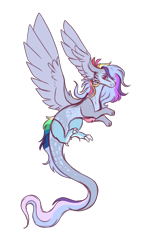 Size: 2000x3000 | Tagged: safe, artist:orphicdove, imported from derpibooru, oc, oc only, draconequus, interspecies offspring, offspring, parent:discord, parent:rainbow dash, parents:discodash, simple background, solo, transparent background