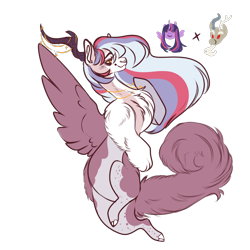 Size: 1000x1000 | Tagged: safe, artist:orphicdove, imported from derpibooru, draconequus, hybrid, interspecies offspring, offspring, parent:discord, parent:twilight sparkle, parents:discolight, simple background, solo, transparent background