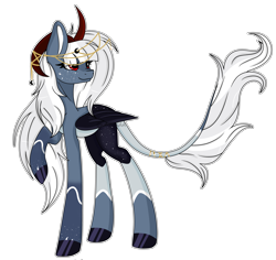 Size: 6792x6423 | Tagged: safe, artist:kireiinaa, imported from derpibooru, oc, oc only, oc:lunari, pegasus, pony, absurd resolution, female, horns, mare, simple background, solo, transparent background