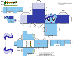 Size: 2979x2354 | Tagged: safe, imported from derpibooru, part of a set, minuette, unicorn, cubeecraft, female, solo