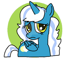 Size: 400x355 | Tagged: safe, artist:adoptableking, imported from derpibooru, oc, oc only, oc:fleurbelle, alicorn, pony, alicorn oc, deviantart watermark, female, horn, mare, obtrusive watermark, simple background, solo, transparent background, watermark, wings, yellow eyes