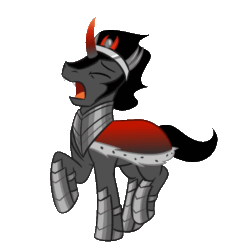 Size: 700x700 | Tagged: safe, artist:redahfuhrerking, imported from derpibooru, king sombra, pony, unicorn, animated, cute, funny, gif, male, out of character, panic, panicking, silly, silly pony, simple background, solo, sombradorable, stallion, tantrum, transparent background, trotting, trotting in place