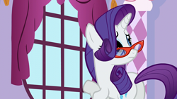 Size: 1920x1080 | Tagged: safe, imported from derpibooru, screencap, rarity, pony, canterlot boutique, butt, female, mare, plot, rearity, solo