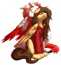 Size: 700x745 | Tagged: safe, artist:moontwinkle, imported from derpibooru, oc, oc only, oc:deepest apologies, oc:retro hearts, pegasus, pony, commission, simple background, transparent background, ych result