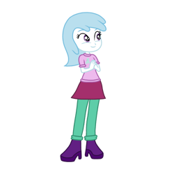 Size: 768x768 | Tagged: safe, artist:supermario64fan, cotton cloudy, human, equestria girls, .ai available, .svg available, absurd resolution, clothes, cloud, cutie mark, dress, equestria girls-ified, female, humanized, leggings, shirt, shoes, simple background, skirt, smiling, svg, t-shirt, transparent background, vector