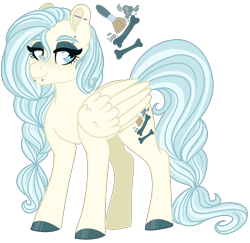 Size: 2410x2341 | Tagged: safe, artist:whalepornoz, imported from derpibooru, oc, oc only, oc:snowy dust, pegasus, pony, colored hooves, ear piercing, earring, eyebrow piercing, eyeshadow, female, jewelry, makeup, mare, offspring, parent:fluttershy, parent:thunderlane, parents:thundershy, piercing, simple background, snake bites, solo, transparent background