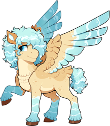 Size: 603x696 | Tagged: safe, alternate version, artist:lastnight-light, imported from derpibooru, oc, oc only, oc:high tide, pegasus, pony, colored wings, male, multicolored wings, simple background, solo, stallion, tail feathers, transparent background, wings