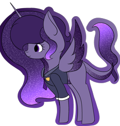 Size: 1823x1913 | Tagged: safe, artist:thecommandermiky, imported from derpibooru, oc, oc only, oc:commander miky, alicorn, pony, ethereal mane, galaxy mane, police uniform, simple background, solo, transparent background