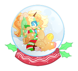 Size: 784x715 | Tagged: safe, artist:journeewaters, imported from derpibooru, oc, oc only, pony, unicorn, female, mare, simple background, snow globe, solo, transparent background