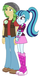 Size: 563x1073 | Tagged: safe, artist:illumnious, artist:maretrick, edit, imported from derpibooru, sandalwood, sonata dusk, equestria girls, rainbow rocks, boots, bracelet, clothes, crack shipping, cute, female, gem, happy, hippie, jewelry, male, pants, ponytail, sandata, shipping, shoes, simple background, siren gem, skirt, smiling, socks, spiked wristband, straight, transparent background, vector, wristband