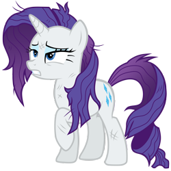 Size: 7000x7000 | Tagged: safe, artist:tardifice, imported from derpibooru, rarity, pony, unicorn, the cutie re-mark, absurd resolution, messy mane, simple background, solo, transparent background, vector