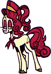 Size: 562x806 | Tagged: safe, artist:0lijmazz, imported from derpibooru, part of a set, cherry jubilee, earth pony, pony, female, mare, neckerchief, simple background, solo, transparent background