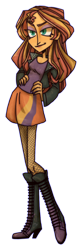 Size: 632x1920 | Tagged: safe, artist:0lijmazz, imported from derpibooru, sunset shimmer, equestria girls, boots, clothes, female, fishnets, hand on hip, jacket, shoes, simple background, skirt, solo, transparent background