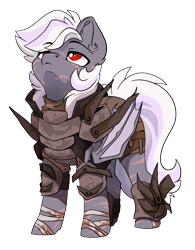 Size: 1563x1999 | Tagged: safe, artist:arctic-fox, imported from derpibooru, oc, oc only, oc:winter fields, bat pony, pony, vampire, vampony, derpibooru community collaboration, 2021 community collab, armor, bat pony oc, bat wings, scar, simple background, solo, transparent background, wings