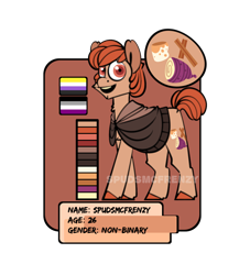 Size: 1000x1100 | Tagged: safe, artist:spudsmcfrenzy, imported from derpibooru, oc, oc only, earth pony, pony, ambiguous gender, solo