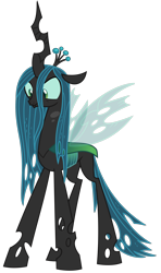 Size: 1500x2528 | Tagged: safe, artist:sketchmcreations, imported from derpibooru, queen chrysalis, changeling, changeling queen, the mean 6, angry, crown, female, jewelry, regalia, simple background, solo, transparent background, unhappy, vector