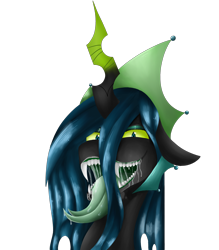 Size: 3500x4000 | Tagged: source needed, safe, artist:ginnythequeen, imported from derpibooru, queen chrysalis, changeling, changeling queen, insect, digital art, female, simple background, solo, transparent background