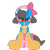 Size: 3000x3000 | Tagged: safe, artist:xcinnamon-twistx, imported from derpibooru, oc, oc only, oc:aria, pony, angry, bonnet, bow, chest fluff, collar, colored sketch, diaper, lock, patreon, patreon reward, paw socks, pet tag, poofy diaper, simple background, solo, transparent background