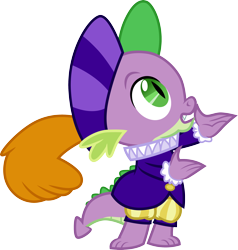 Size: 3000x3149 | Tagged: safe, artist:cloudy glow, artist:cloudyglow, imported from derpibooru, spike, dragon, pony, hearth's warming eve (episode), hearth's warming eve, male, simple background, solo, transparent background, vector