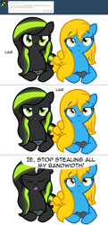 Size: 1280x2640 | Tagged: safe, artist:furrgroup, imported from derpibooru, oc, oc:internet explorer, oc:xbox, earth pony, pony, ask internet explorer, browser ponies, controller, internet explorer, joystick