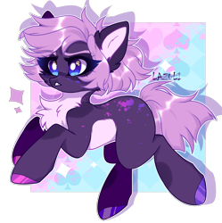 Size: 3460x3480 | Tagged: safe, artist:lazuli, imported from derpibooru, oc, oc only, earth pony, pony, chest fluff, commission, earth pony oc, hoof polish, signature, simple background, solo, transparent background, ych result