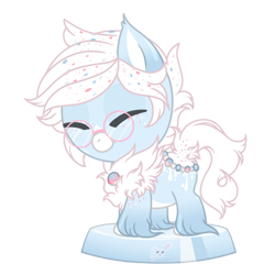 Size: 1024x1024 | Tagged: safe, artist:nekoremilia1, imported from derpibooru, oc, oc only, earth pony, original species, pond pony, pony, chibi, closed species, cs, pocket ponies, simple background, solo, transparent background