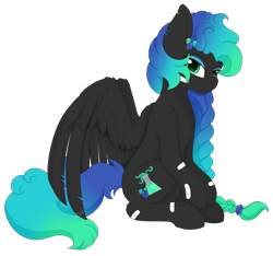 Size: 1024x958 | Tagged: safe, artist:nekoremilia1, imported from derpibooru, oc, oc only, pegasus, pony, braid, female, simple background, solo, transparent background