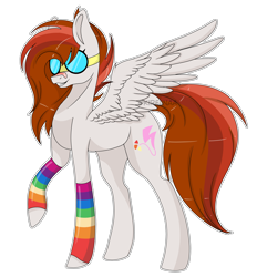 Size: 5783x6244 | Tagged: safe, artist:kireiinaa, imported from derpibooru, oc, oc only, oc:dusky blitz, pegasus, pony, absurd resolution, female, goggles, leg warmers, mare, simple background, solo, transparent background