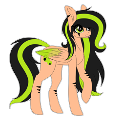Size: 6372x6249 | Tagged: safe, artist:kireiinaa, imported from derpibooru, oc, oc only, oc:silver eyes, pegasus, pony, absurd resolution, colored wings, colored wingtips, female, mare, simple background, solo, tongue out, transparent background, wings