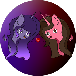 Size: 1600x1600 | Tagged: safe, artist:thecommandermiky, imported from derpibooru, oc, pony, cute, heart, profile picture, purple