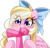 Size: 1121x1083 | Tagged: safe, artist:loyaldis, imported from derpibooru, oc, oc only, oc:bay breeze, pegasus, pony, blushing, bow, commission, cute, eye clipping through hair, female, hair bow, looking at you, mare, mouth hold, ocbetes, present, simple background, solo, transparent background, white background, ych result