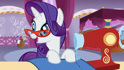 Size: 1920x1080 | Tagged: safe, imported from derpibooru, screencap, rarity, pony, unicorn, canterlot boutique, female, glasses, mare, solo