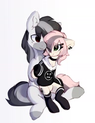 Size: 1184x1530 | Tagged: safe, artist:little-sketches, artist:php146, imported from derpibooru, oc, oc only, pony, clothes, simple background, socks, white background