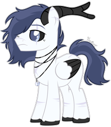 Size: 2632x3012 | Tagged: safe, artist:kurosawakuro, imported from derpibooru, oc, oc only, pegasus, pony, antlers, base used, male, simple background, solo, stallion, transparent background, two toned wings, wings