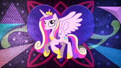 Size: 3840x2160 | Tagged: safe, artist:laszlvfx, edit, imported from derpibooru, princess cadance, pony, solo, wallpaper, wallpaper edit