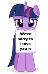 Size: 3000x4636 | Tagged: safe, artist:keronianniroro, imported from derpibooru, twilight sparkle, alicorn, pony, unicorn, :'(, apology, crying, cute, end of ponies, female, holding, looking at you, mouth hold, puppy dog eyes, sad, sadorable, show accurate, simple background, solo, text, transparent background, twiabetes, twilight sparkle (alicorn), unicorn twilight, vector