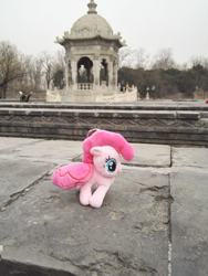 Size: 720x960 | Tagged: safe, imported from derpibooru, pinkie pie, beijing, china, irl, photo, plushie, yuanming yuan