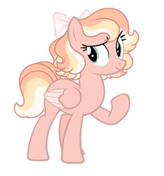 Size: 1280x1376 | Tagged: safe, artist:roses-are-gold, imported from derpibooru, oc, oc only, pegasus, pony, bow, female, hair bow, mare, simple background, solo, transparent background, two toned wings, wings