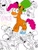 Size: 768x1024 | Tagged: safe, artist:cartoonboy9201, imported from derpibooru, pinkie pie, rabbit, animal, banjo, clothes, confetti, crossover, crossover fusion, cute, excited, flower, fusion, hat, music notes, musical instrument, party cannon, pinker (fusion), sharing a flower, shoes, shooting star, singing, solo, wander (wander over yonder), wander over yonder, wat, we have become one