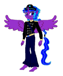 Size: 493x597 | Tagged: safe, artist:loomytyranny, imported from derpibooru, alicorn, equestria girls, 1000 hours in ms paint, alaskia, barefoot, feet, ice blue, png