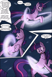 Size: 1920x2816 | Tagged: safe, artist:shieltar, imported from derpibooru, part of a set, twilight sparkle, pony, unicorn, comic:giant twilight, comic, cute, dialogue, female, galaxy, giant pony, giant twilight sparkle, giantess, growth, jewelry, macro, mare, necklace, part of a series, pony bigger than a galaxy, pony bigger than a planet, pony bigger than a solar system, pony bigger than a star, pony heavier than a black hole, pony heavier than a galaxy, signature, size difference, solo, space, stars, tangible heavenly object, unicorn twilight