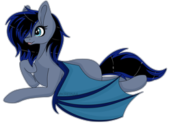 Size: 7000x5109 | Tagged: safe, artist:kireiinaa, imported from derpibooru, oc, oc only, oc:midnight masterpiece, bat pony, pony, absurd resolution, female, lying down, mare, prone, simple background, solo, transparent background