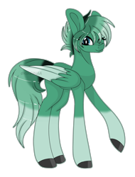 Size: 5064x6668 | Tagged: safe, artist:kireiinaa, imported from derpibooru, oc, oc only, oc:aquine illusion, pegasus, pony, absurd resolution, female, mare, simple background, solo, transparent background, two toned wings, wings
