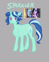 Size: 1280x1600 | Tagged: safe, artist:crowsmod, imported from derpibooru, starlight glimmer, trixie, oc, oc:sparkler, female, lesbian, magical lesbian spawn, offspring, parent:starlight glimmer, parent:trixie, parents:startrix, shipping, startrix