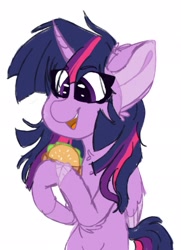 Size: 1479x2047 | Tagged: safe, artist:tizhonolulu, imported from derpibooru, twilight sparkle, alicorn, pony, burger, food, simple background, solo, twilight burgkle, twilight sparkle (alicorn), white background